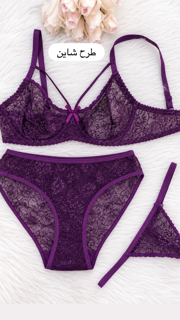 ست فنردار رويه مخمل طرح ويولت- دو شورته
